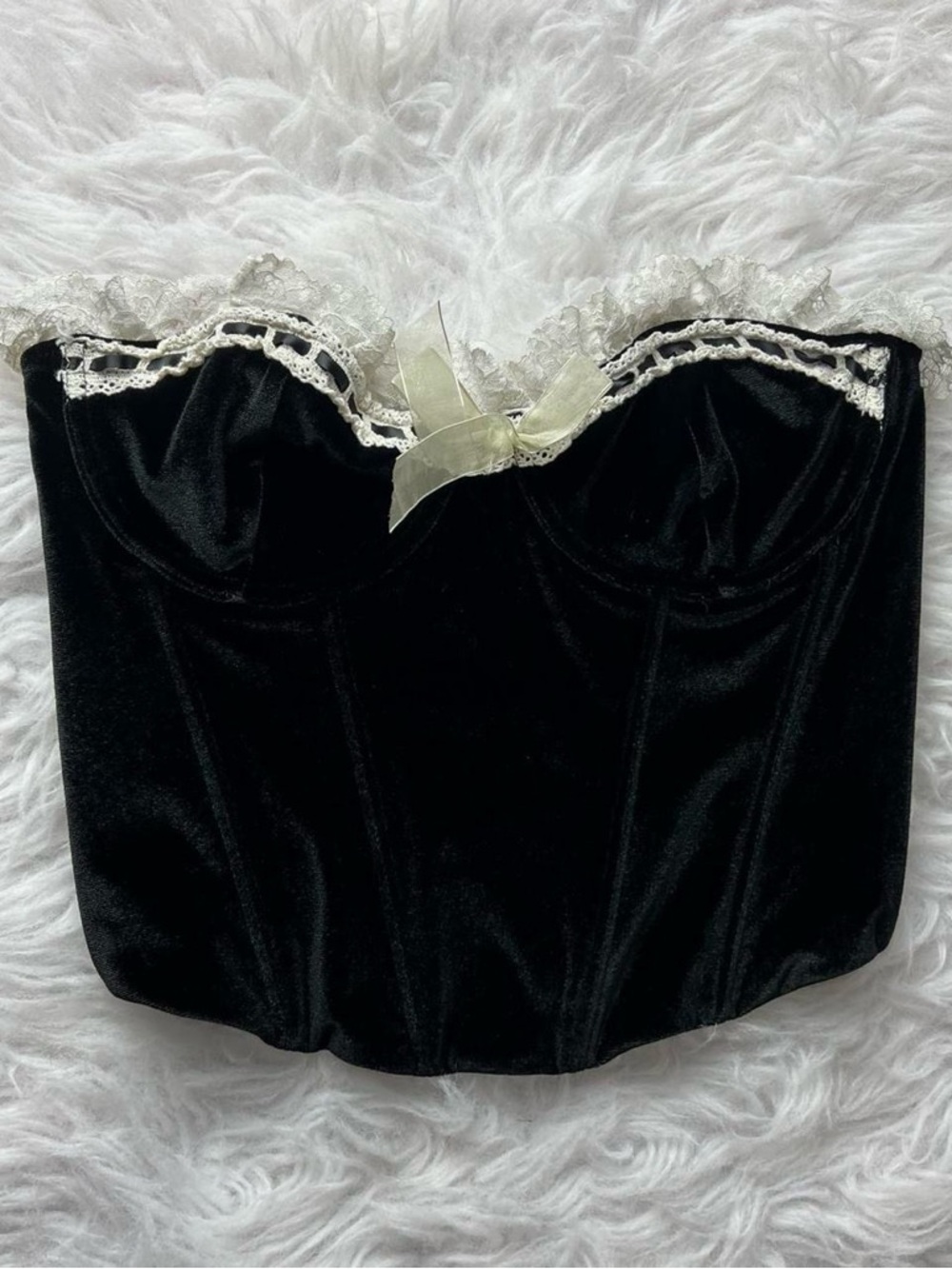 Wild lovers velvet gothic bustier corset top